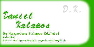 daniel kalapos business card